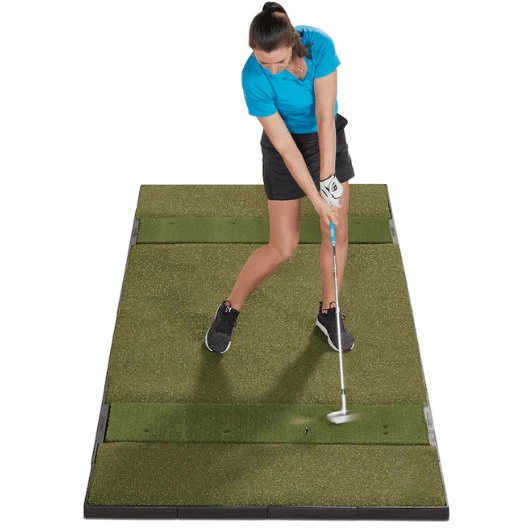 Fiberbuilt 4' x 10' Double Sided Launch Monitor Golf Mat - Image 3