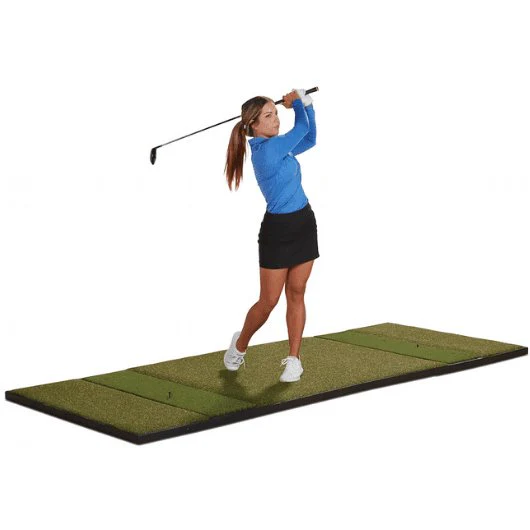 Fiberbuilt 4' x 10' Double Sided Launch Monitor Golf Mat - Image 5