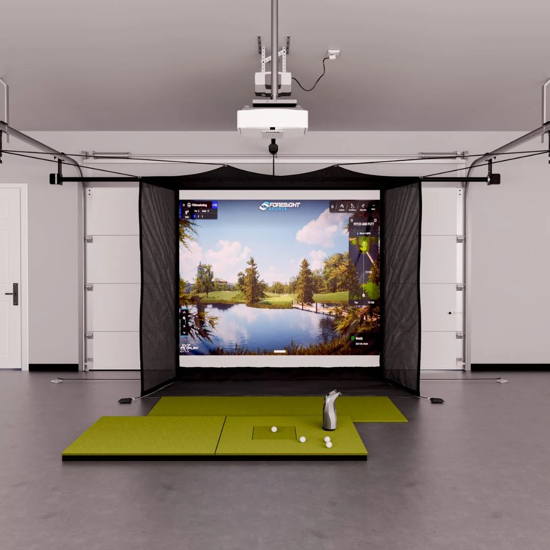 Bushnell Launch Pro Circle B Edition Garage Golf Simulator Package - Image 3