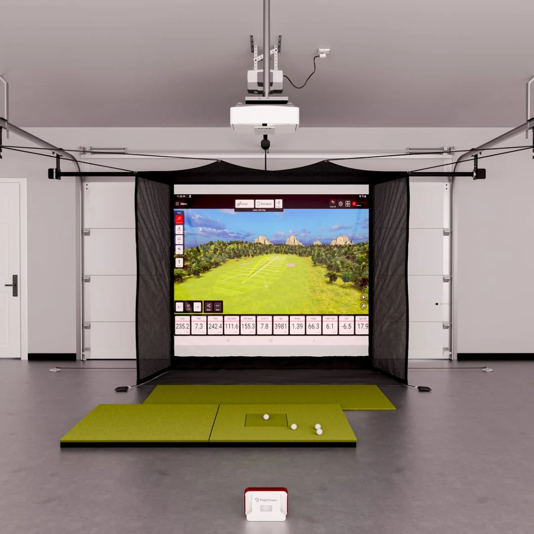 Flightscope Mevo+ Garage Golf Simulator Package - Image 3